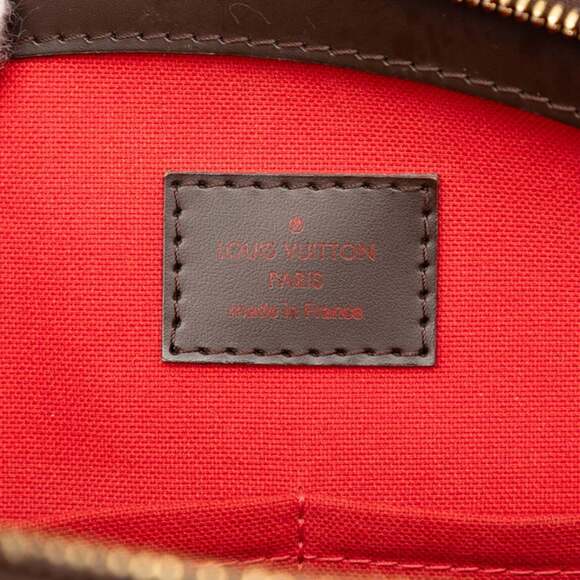 LOUIS VUITTON Authentic Brown Damier Leather Tote Bag - Picture 5 of 6